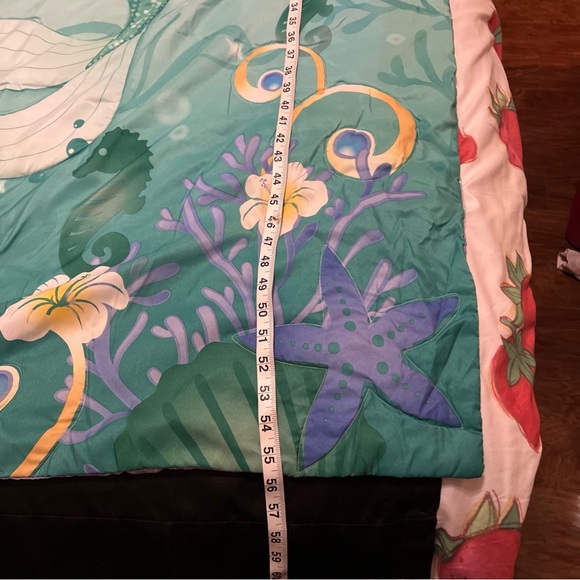 Disney The Little Mermaid Ariel Toddler Bed/crib Blanket - Picture 2 of 4